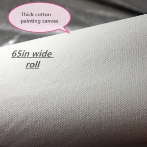 65in vasta cotone 100% 420g spessore rotolo di tela per la pittura a olio con medio texture 1.65 m di larghezza 1