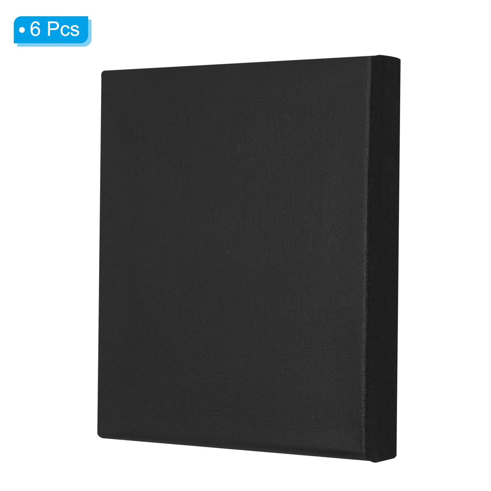 6 pezzi 15x15x1.6 cm vernice tela bordo quadrato cornice in legno allungato bianco arte tela pannello per pittura a olio acrilico acquerello 3