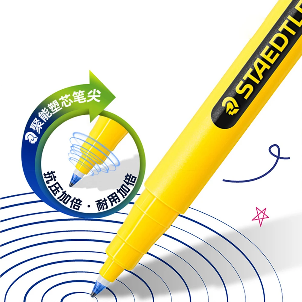 3 pezzi nuovi penne gel STAEDTLER 307 per la scrittura punto chiave firma 0,6 mm grande capacità cancelleria per ufficio scolastico ad asciugatura rapida 4