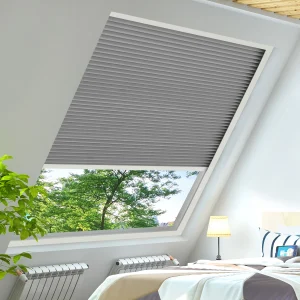 TIPIACE Paralumi per finestre completamente oscuranti in tessuto, tende cellulari a nido d'ape senza fili, motivo manuale, lucernario 1