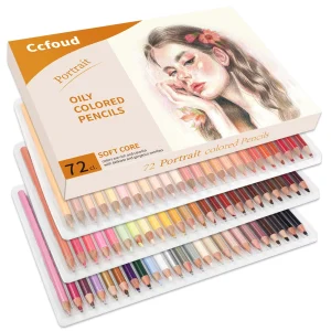 Set di 72 matite colorate, ritratti di colori. Con qualità , nuclei colorati lisci, miscelazione e stratificazione superiori 1