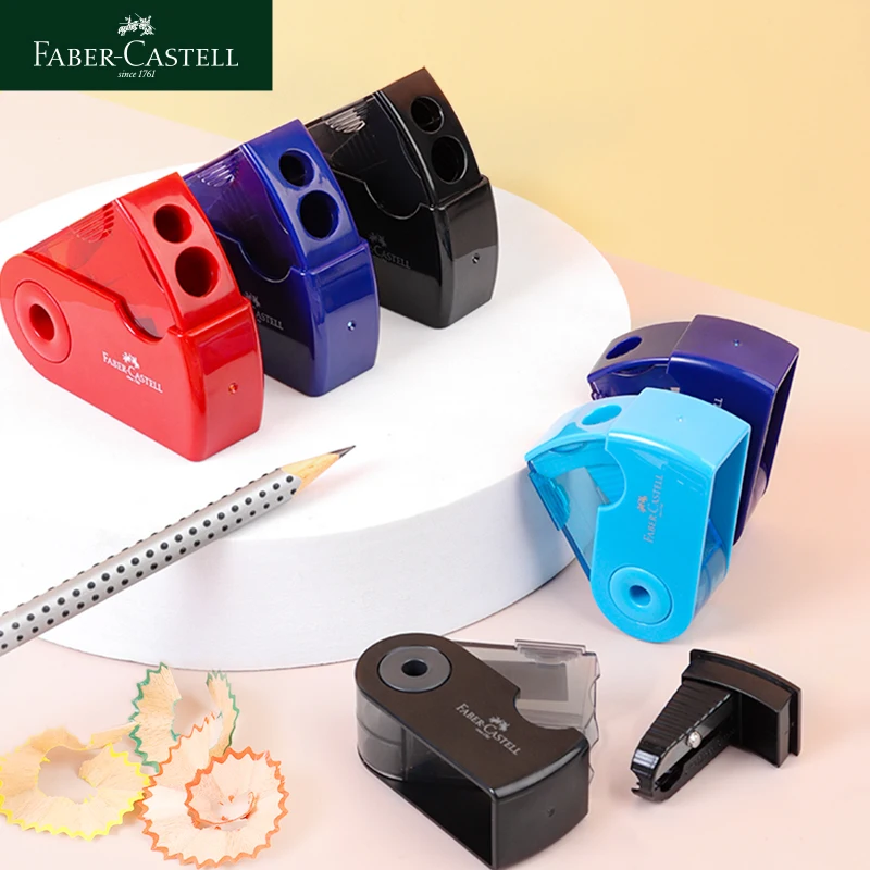 Temperamatite Faber-Castell da utilizzare con matite e matite colorate Spessore di varie fusti, dimensioni standard e ad albero largo 3