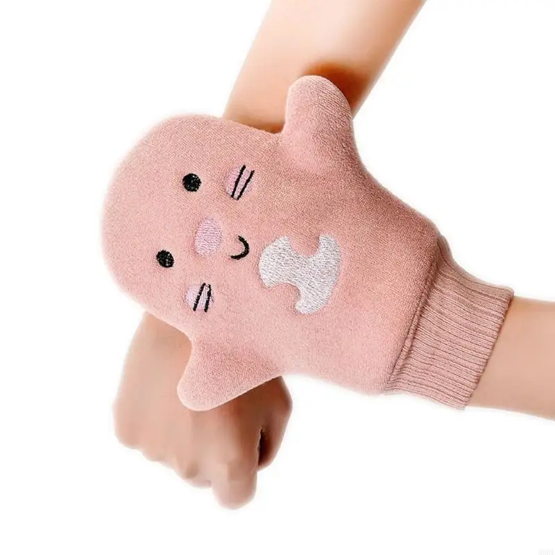 Guanti da bagno creativi per bambini Bambini Cartoon Cactus Guanto da bagno Panno per il viso Guanti per il lavaggio del corpo 1