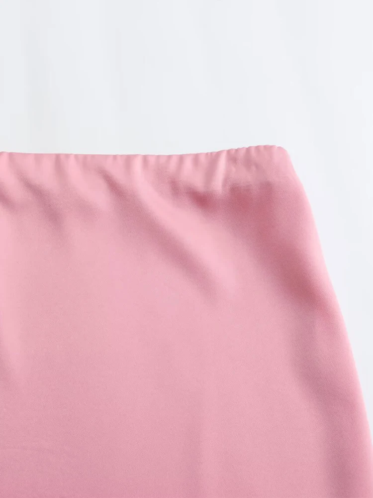 ZAJIA2025 Gonna lunga a trapezio drappeggiata avvolta sui fianchi in stile palazzo di moda femminile europea e americana 6