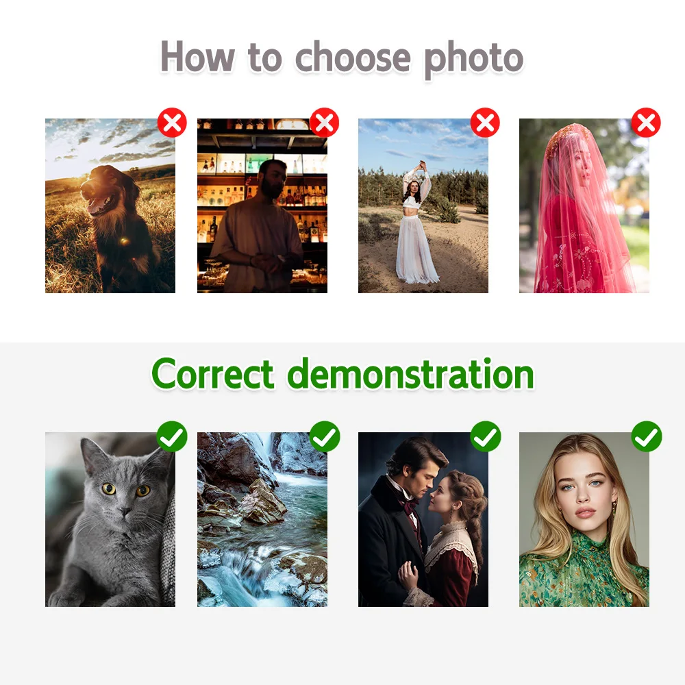 Dipingere con i numeri Foto personalizzata Pittura acrilica fai da te Immagine su tela Ritratto Famiglia Bambini Foto Regali di Natale 4