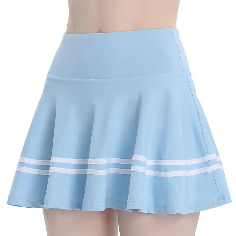 Pantaloni da yoga a vita alta Gonna sportiva ad asciugatura rapida Corsa Fitness Palestra Gonne corte Gonne a linea Stile casual ed elegante 3