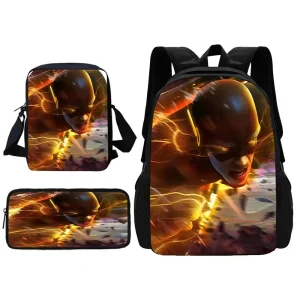 Zaino per bambini M-Marvel Cartoon Super F-Flash con borsa a tracolla Borse per matite Borse da scuola per ragazzi e ragazze Miglior regalo 1