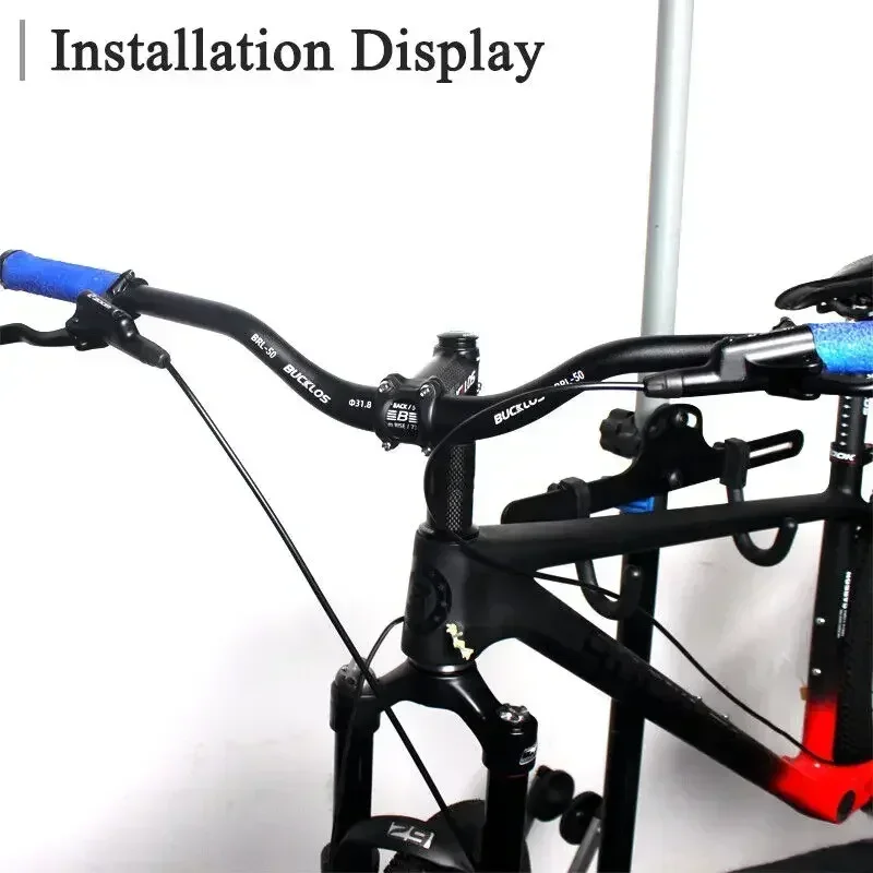 BUCKLOS Mountain Bike Manubrio 31.8mm 25.4mm Bicicletta Riser Bar 620/660/720/780mm In Lega di Alluminio MTB Manubrio Parti di Ciclismo 2