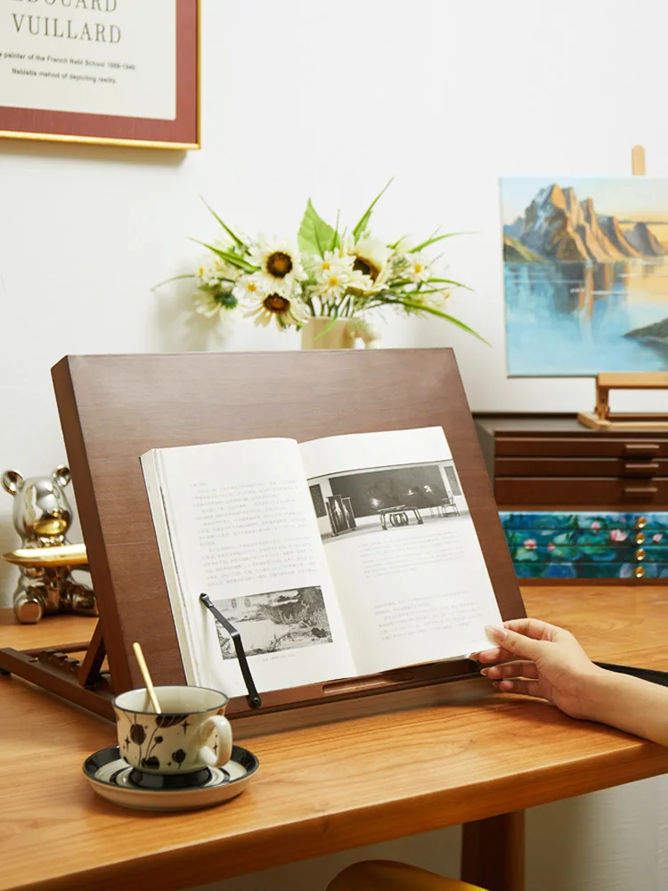 Cavalletto da tavolo A3 con clip per pagine, tavola da disegno versatile 2 in 1 e supporto per libri, regolabile in 7 posizioni, pieghevole, ideale per pittura, lettura o ricettari 5