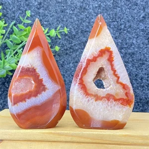 Pietre preziose naturali corniola Geode ornamenti di cristallo fiamma forma libera artigianato decorazioni per la casa meditazione 1