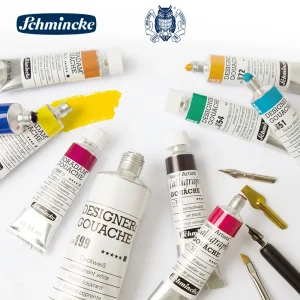 Germania Schmincke Designer Tubo di vernice a guazzo 20ml Vernice a guazzo opaca Artista professionista 48 colori Disegno Rifornimenti d'arte Carino 1