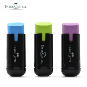 1 pz FABER-CASTELL 183701 temperamatite + gomma temperamatite multifunzione singolo foro arte cancelleria per ufficio 1