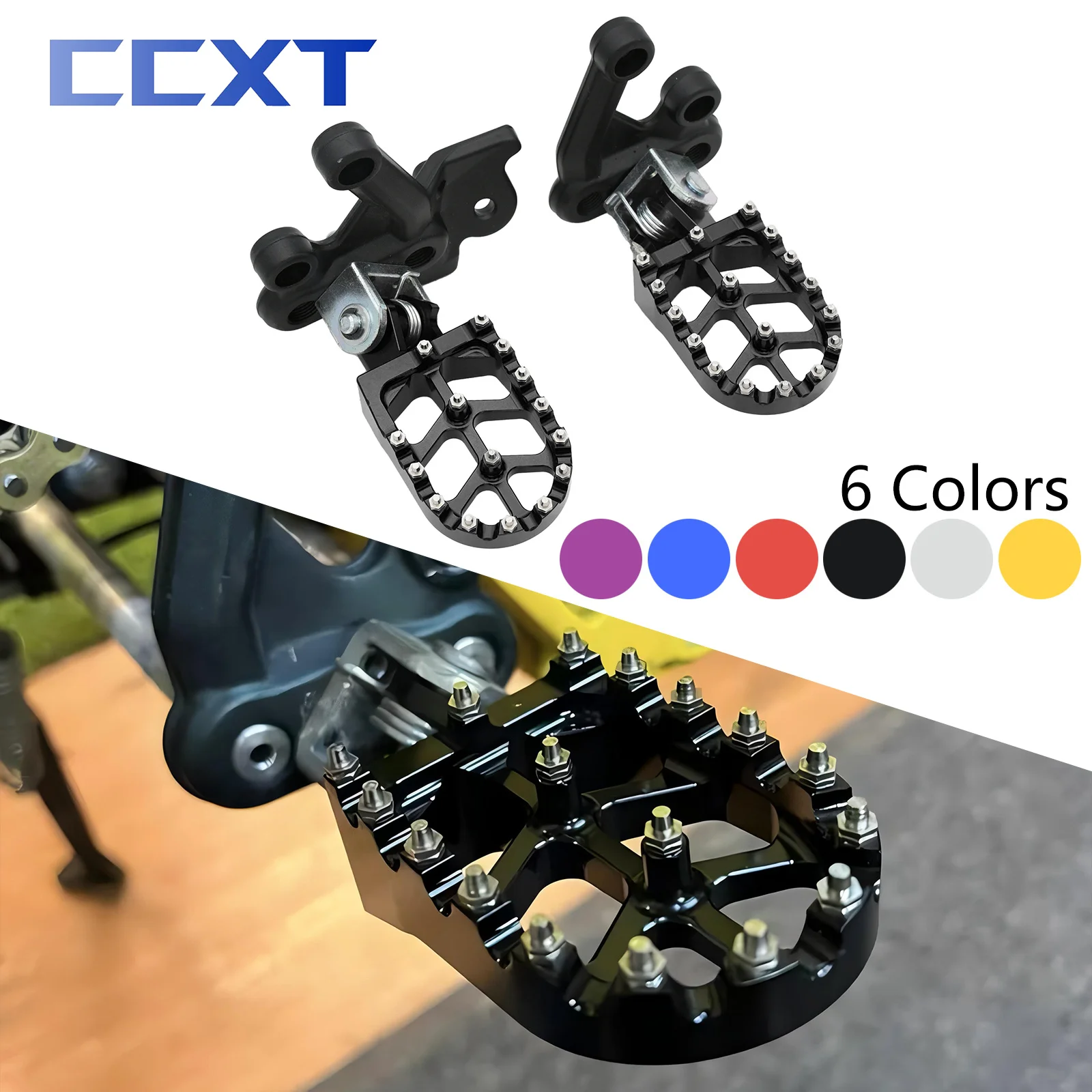 Moto di Alluminio di CNC Pedane Pedane Poggia Pedali Staffa Per Sur-Ron Sur RON Light Bee X & Light Bee S Bici Elettrica 1