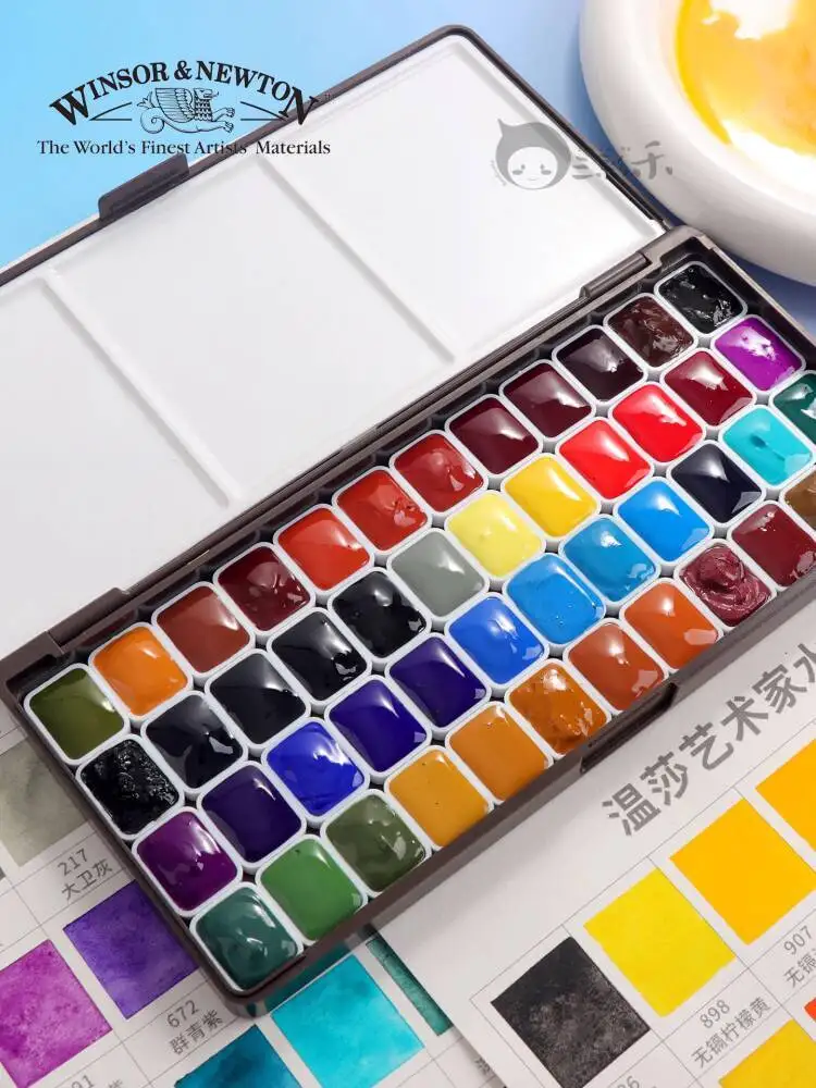 Set di colori ad acquerello Winsor & Newton Artist Grade 24 colori 36 colori 48 colori Set di acquerelli serie a colori 5