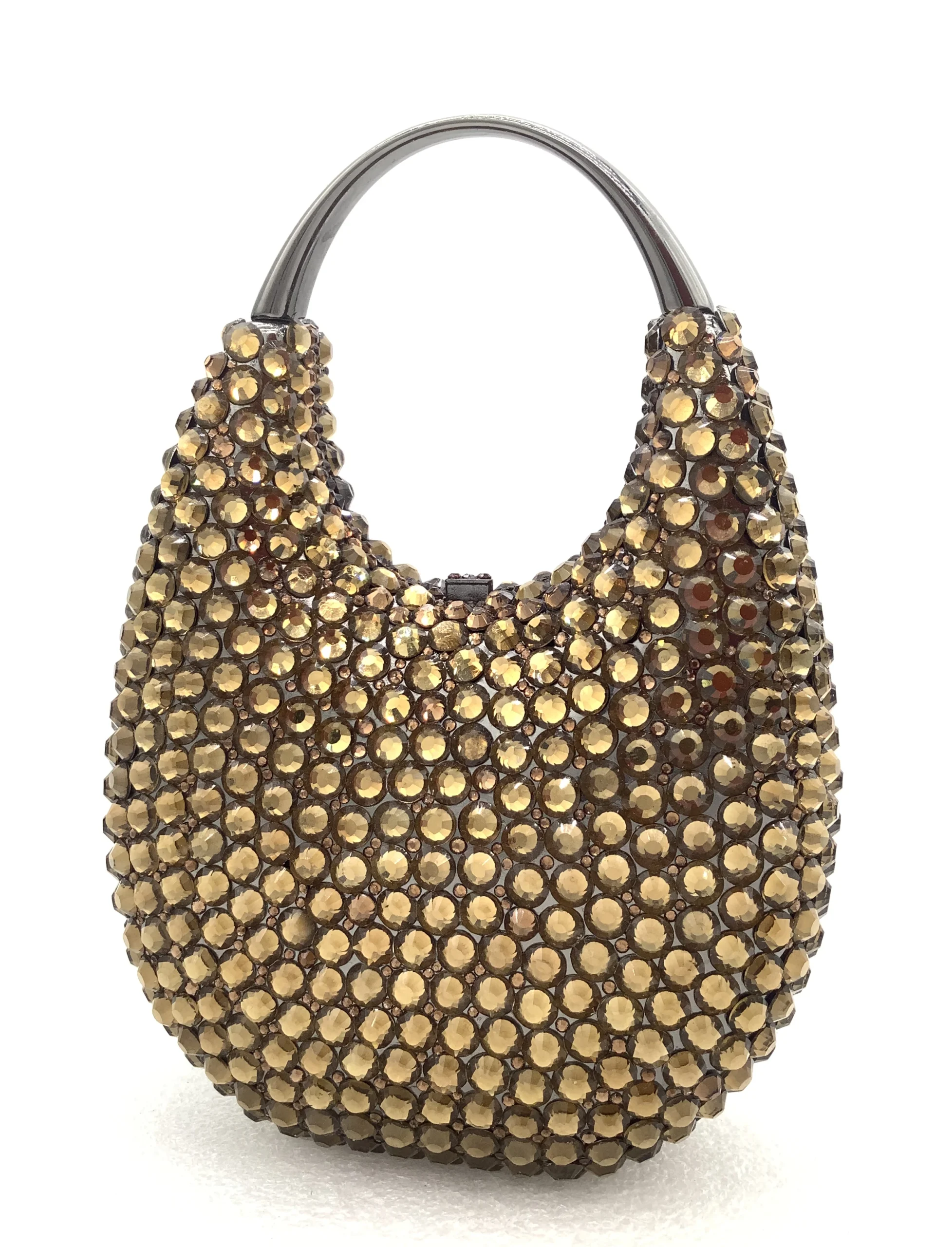 Pochette da donna in cristallo con catena di diamanti Borsa da sera con strass per festa di nozze Borsa da sera Borse da sposa femminili 4