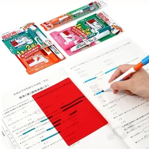 KOKUYO Check Le Memorize Evidenziatore Set Doppia Punta Obliqua Fine Learning Memory Pen Fosforlu Kalem Destacador Pennarelli Penna 1