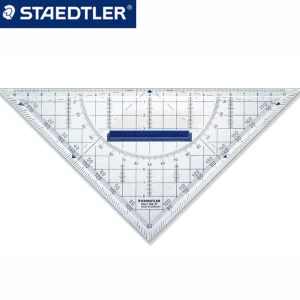 1 pz Staedtler Triangolo Righello Trasparente 568 35 Disegno Professionale Isosceles Triangolo Righello 16/22 CM Cancelleria ad alta precisione 1