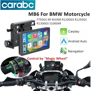 CARABC 6 "MB6 Moto di Navigazione Senza Fili Carplay Android Auto Per BMW F750GS XR M1000 R1200GS R1250GS R1300GS S1000XR 1