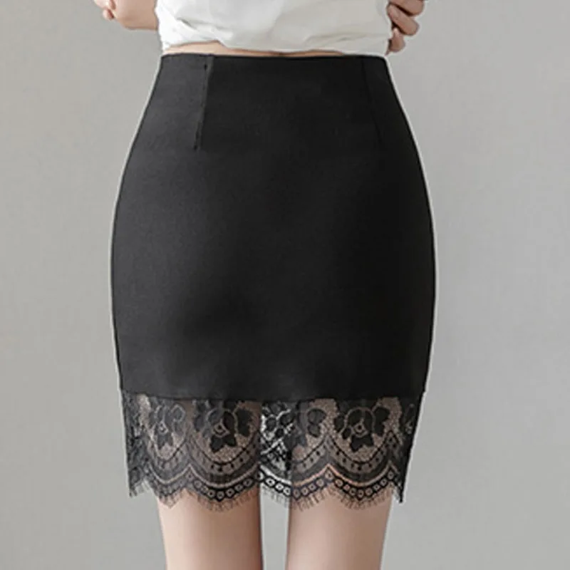 Primavera Estate Nuovo Sexy Nero Impiombato Gonna Corta Gonna Donna Faldas Vita Alta Gonna Asimmetrica Donne Gonne per Le Donne C112 2