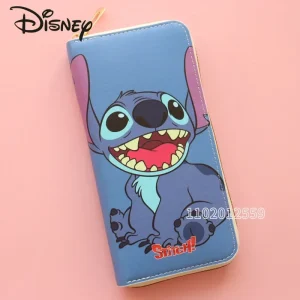 Portafoglio per bambini Disney Stitch nuovo marchio di lusso Portafoglio Zero per studenti di moda Portafoglio Zero per bambini carino di grande capacità 1