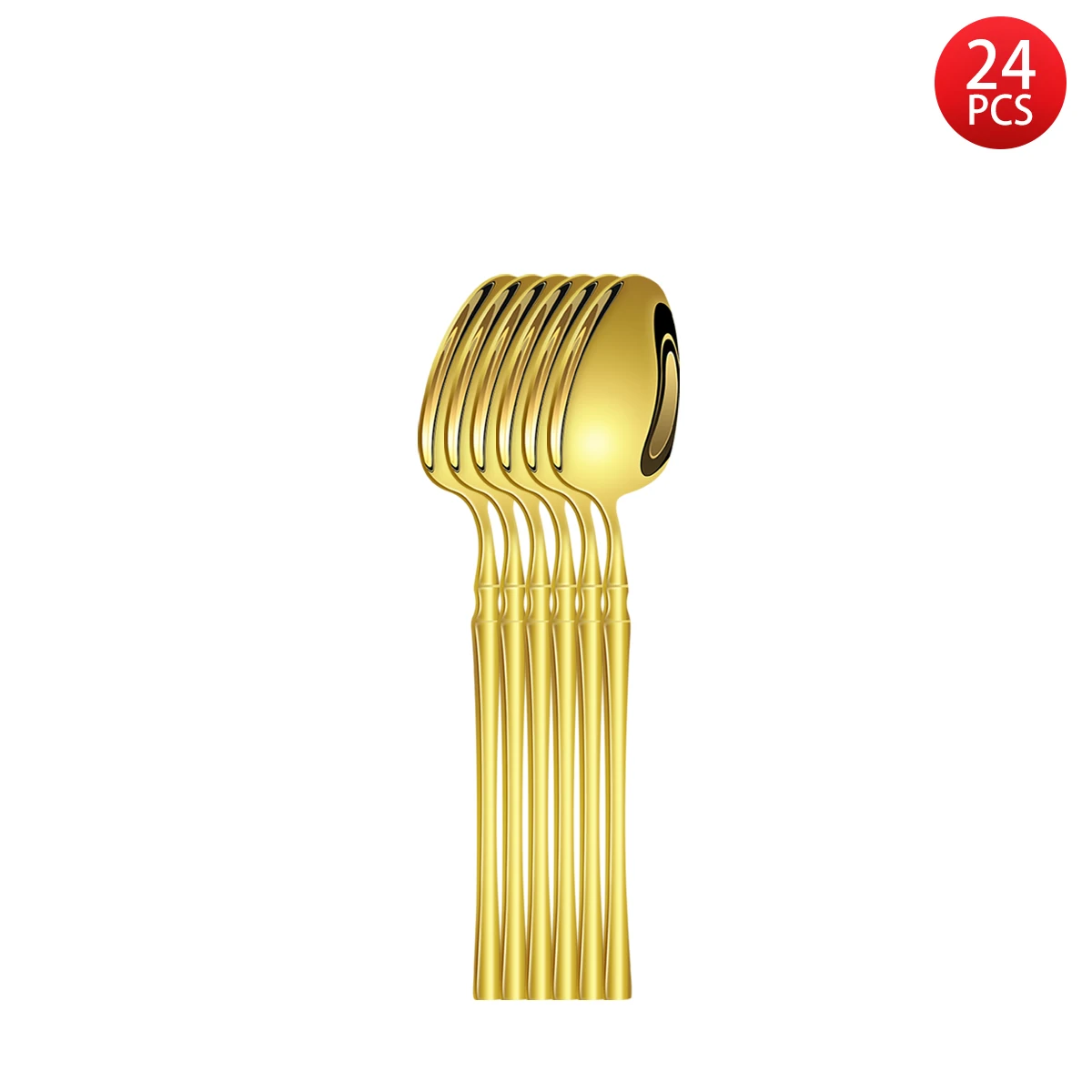 5/6/20/30 pezzi Set di posate in vita dorata posate per uso domestico in acciaio inossidabile con coltello, forchetta e cucchiaio posate occidentali 5