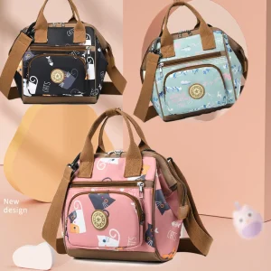 Zaino per pannolini Zaino impermeabile multifunzione per la cura del bambino Grande capacità Elegante e durevole per borsa da viaggio per mamma 1