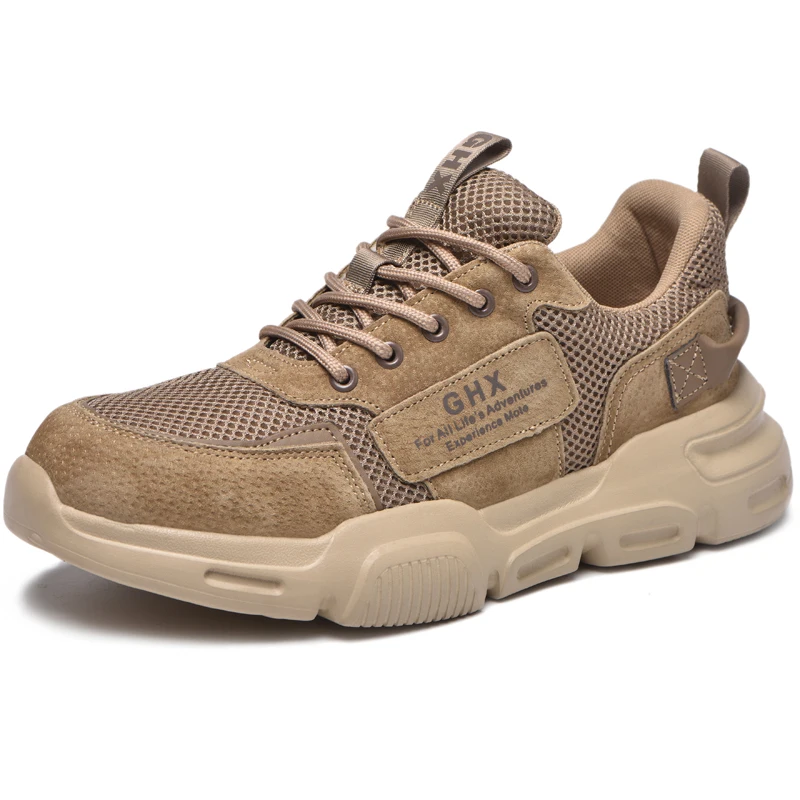 2025 Scarpe antinfortunistiche da lavoro Puntale in acciaio Anti-puntura Indistruttibili Stivali da uomo Sottopiede in Kevlar Anti-smash Scarpe da ginnastica da lavoro Scarpe protettive 2