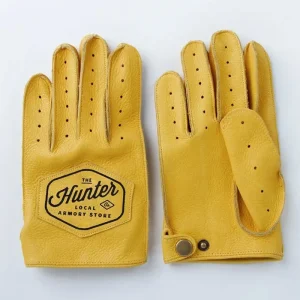 Guanti da moto da moto in pelle retrò Limelight Guida all'aperto Sport con dita intere e mezze dita Antiscivolo resistenti all'usura 1