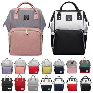 LEQUEEN Fashion Mummy borsa per pannolini di maternità borsa per bambini di grande capacità zaino da viaggio Desinger borsa per allattamento per la cura del bambino borsa per pannolini 1