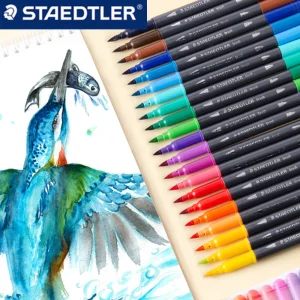 Pennarelli per acquerello tedeschi STAEDTLER a doppia testa 3001 18/36 colori Pittura solubile in acqua Colorazione Forniture artistiche di grande capacità 1