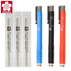 Japan SAKURA Press Type gomma per studenti d'arte tipo di penna gomma da cancellare XNEA No Trace Painting Sketching Cute School Stationery 1