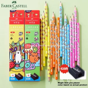12 Pz/scatola Faber Castell Matite Del Fumetto 2B/HB Scrittura Matite Pittura Ritorno A Scuola Regali Scuola-accessori di Cancelleria Kawaii 1
