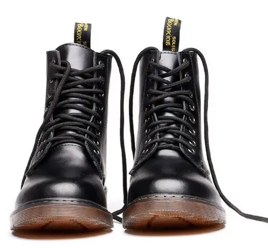 Stivali da uomo di grandi dimensioni stivaletti da uomo stivaletti in vera pelle donna mucca suola muscolare scarpe stringate per Unisex 3