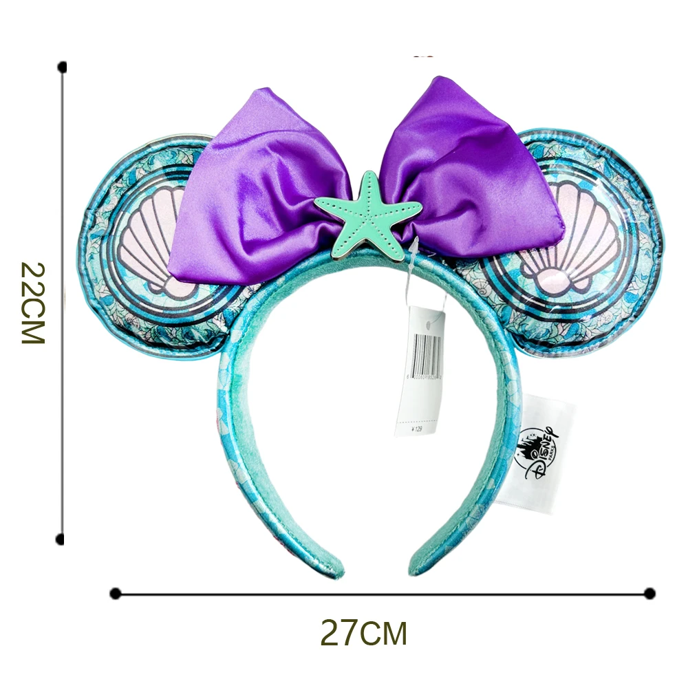 Disney Sirena Topolino Fascia per orecchie Ognissanti Festivel Festa Hairwear COSTUME Cosplay Peluche Regalo Accessori per capelli per le donne 4