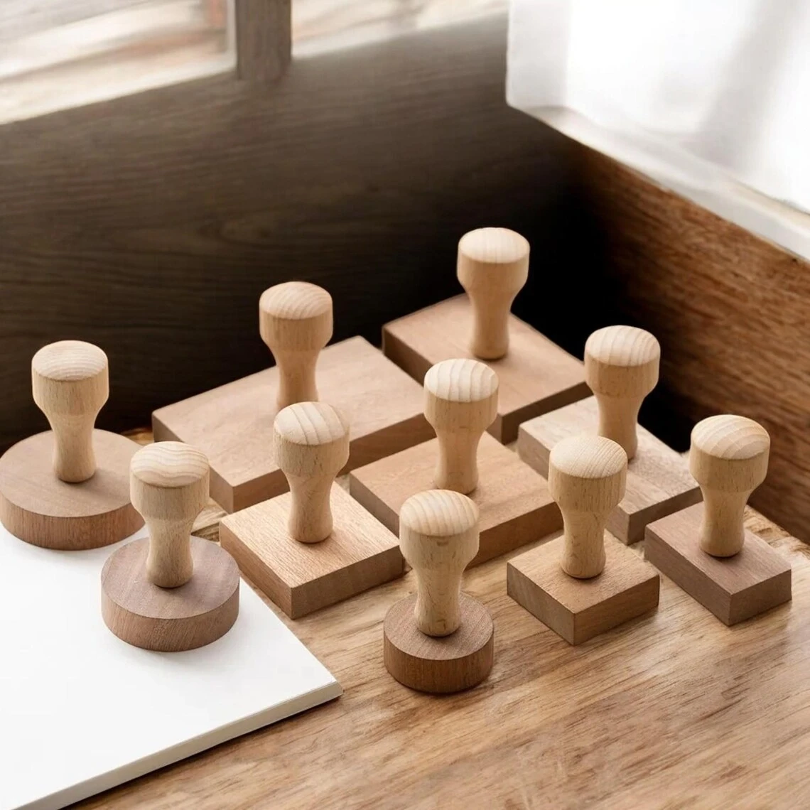 Timbro in legno personalizzato Sigillo Logo personalizzato Imballaggio per festa di nozze Timbro Indirizzo e nome aziendale Timbro di gomma autoinchiostrante Opere d'arte 2