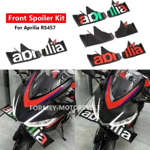 Accessori moto Parti Logo ABS Carenatura anteriore Winglets Protezione aerodinamica Spoiler Kit per Aprilia RS 457 RS457 rs457 2024 1