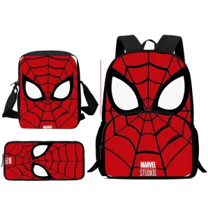 Set da pezzi Zaini popolari per bambini Spiders-man Borsa a tracolla Astuccio per matite Borse da scuola di grande capacità per ragazzi e ragazze Miglior regalo 1