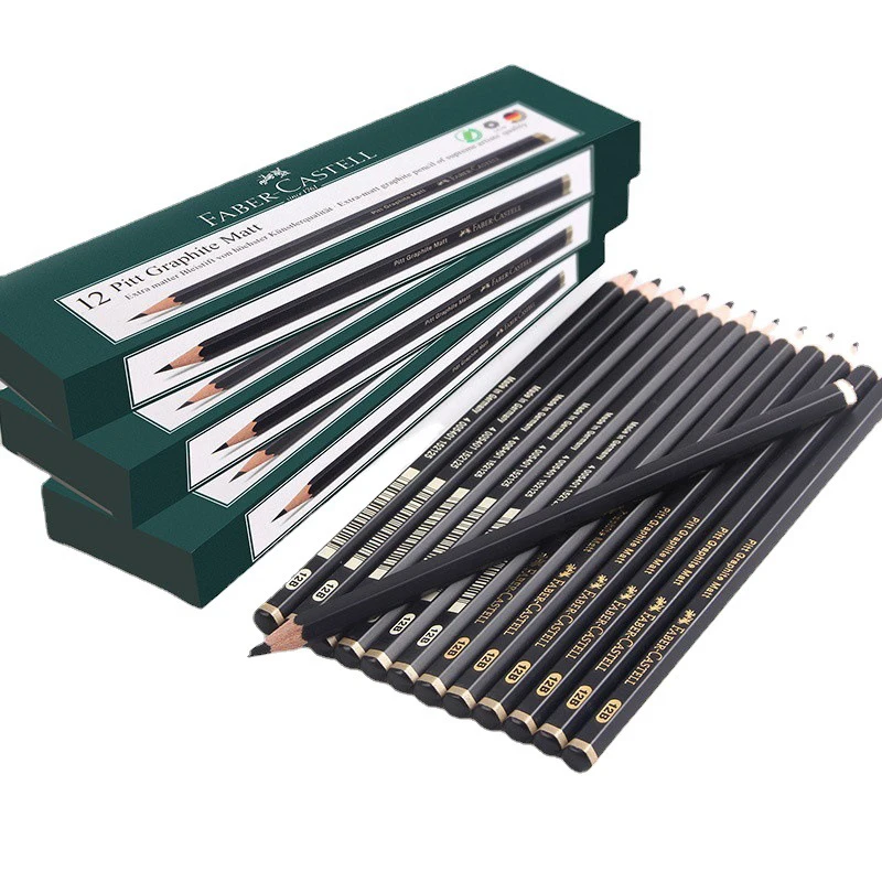 Faber-Castell 3/12 Pz Set Matte Schizzo Matita Pittura Arte Matite di Grafite Ombreggiatura Scrittura Schizzo Disegno Design Rifornimenti d'arte 6