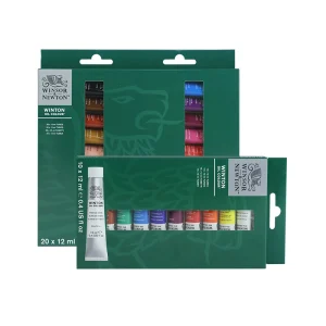 WINSOR & NEWTON Set di colori ad olio 12 ml/tubo 10/20 colori Set Pigmento resistente alla luce a lunga durata per studenti, forniture per pittura a olio per artisti 1