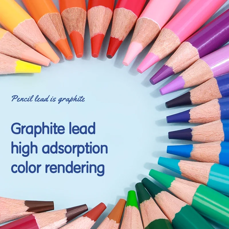 Deli 24/48/36/72 colori Matita Matita colorata oleosa Pittura artistica per matite colorate con scatola di ferro Confezione regalo di compleanno per bambini 3