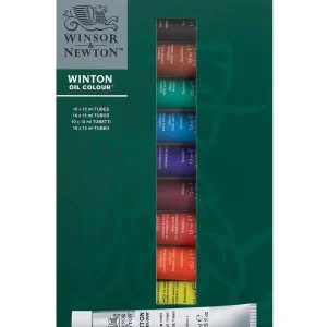 Winsor & Newton Winton Set di colori ad olio professionale 10/20 tubi da 12ml per artisti Set da disegno per forniture artistiche con pigmenti su tela 1