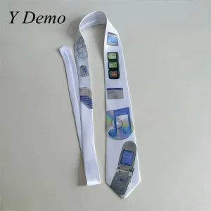 Y Demo Y2k Novità Stampa computerizzata Dreamcore Camicia da donna Cravatta lunga regolabile 1