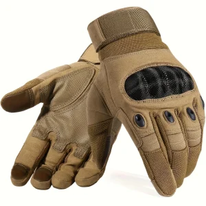 Guanti tattici da uomo Guanti a dita intere Touchscreen e palmo Guanti antiscivolo e durevoli Ideali per l'allenamento all'aperto Caccia Escursionismo 1