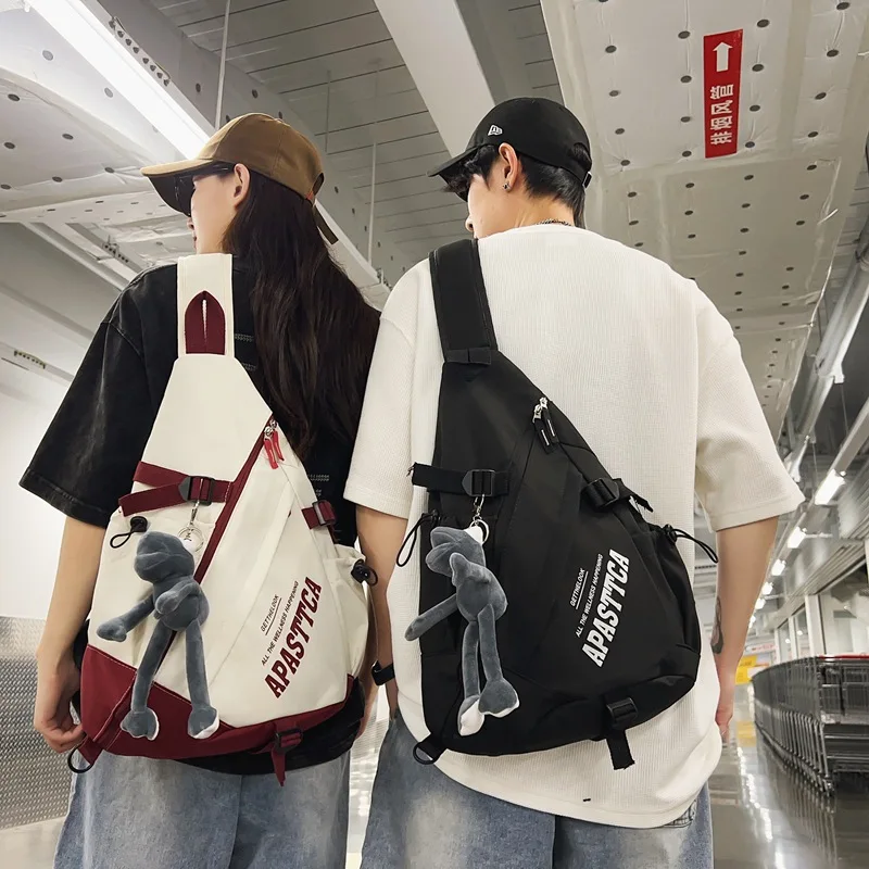 Borsa a tracolla da viaggio sportiva per moto da esterno Borsa tattica multifunzione impermeabile a spalla singola Borsa da petto casual unisex 2