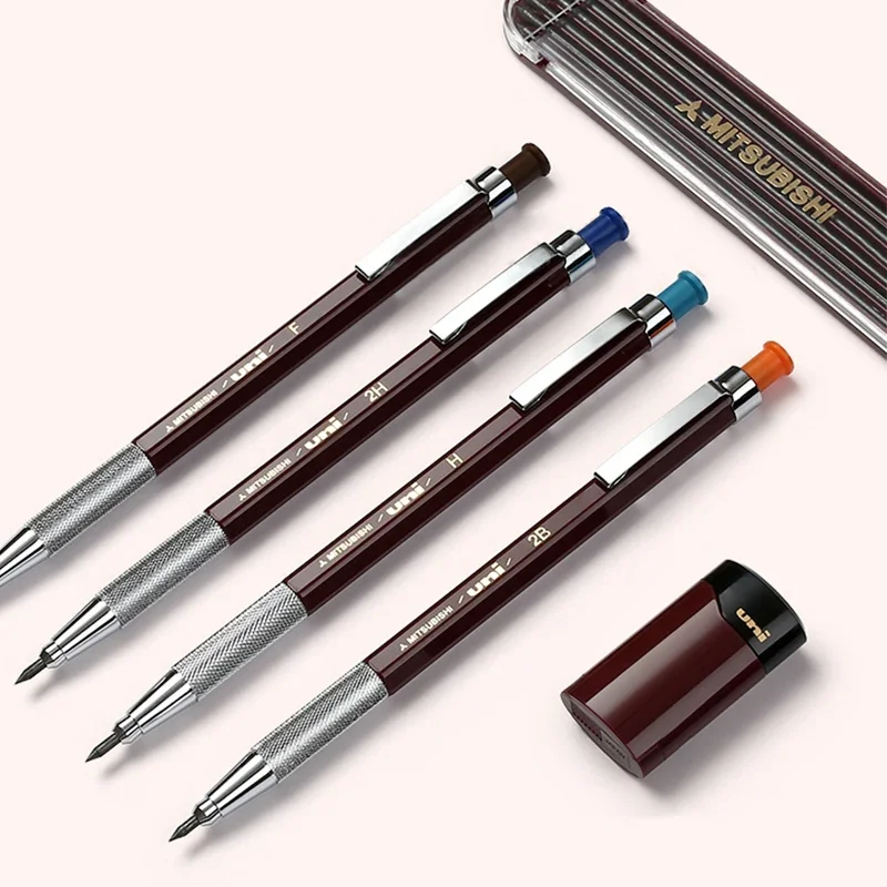 Uni matita meccanica 2.0mm MH-500 penna in metallo Handshaking schizzo animazione Graffiti matite carine forniture artistiche cancelleria giapponese 5