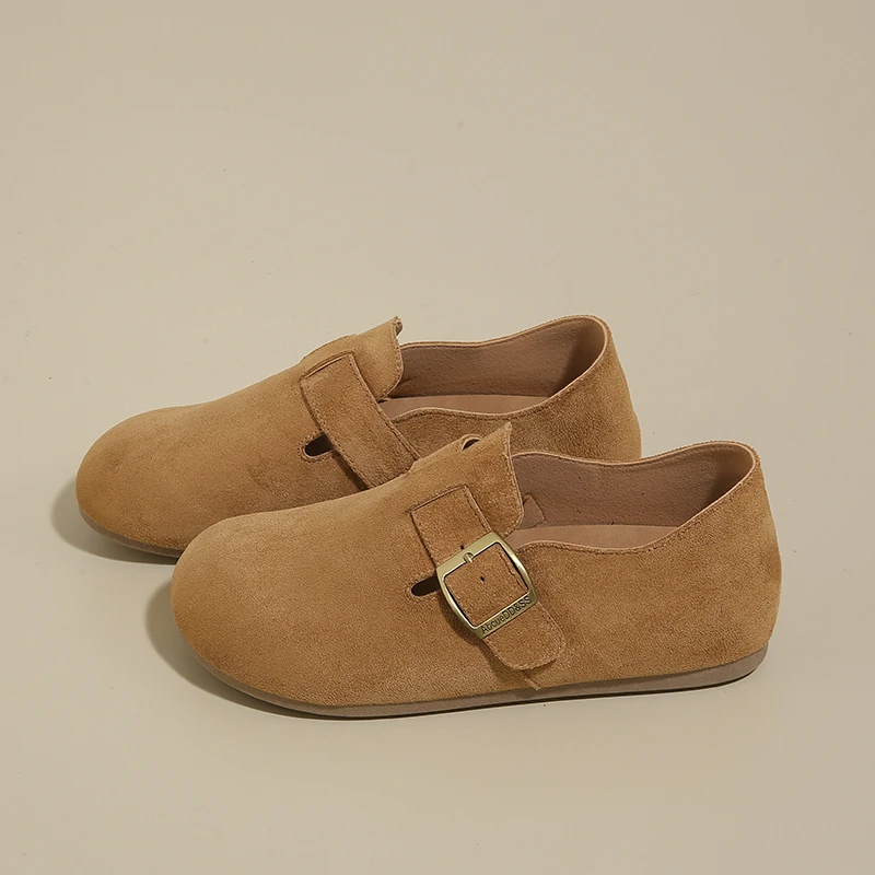 Primavera e autunno retrò suola morbida confortevole nuovo stile da donna piatto pigro monopezzo slip-on casual versatile scarpe singole 2025 4