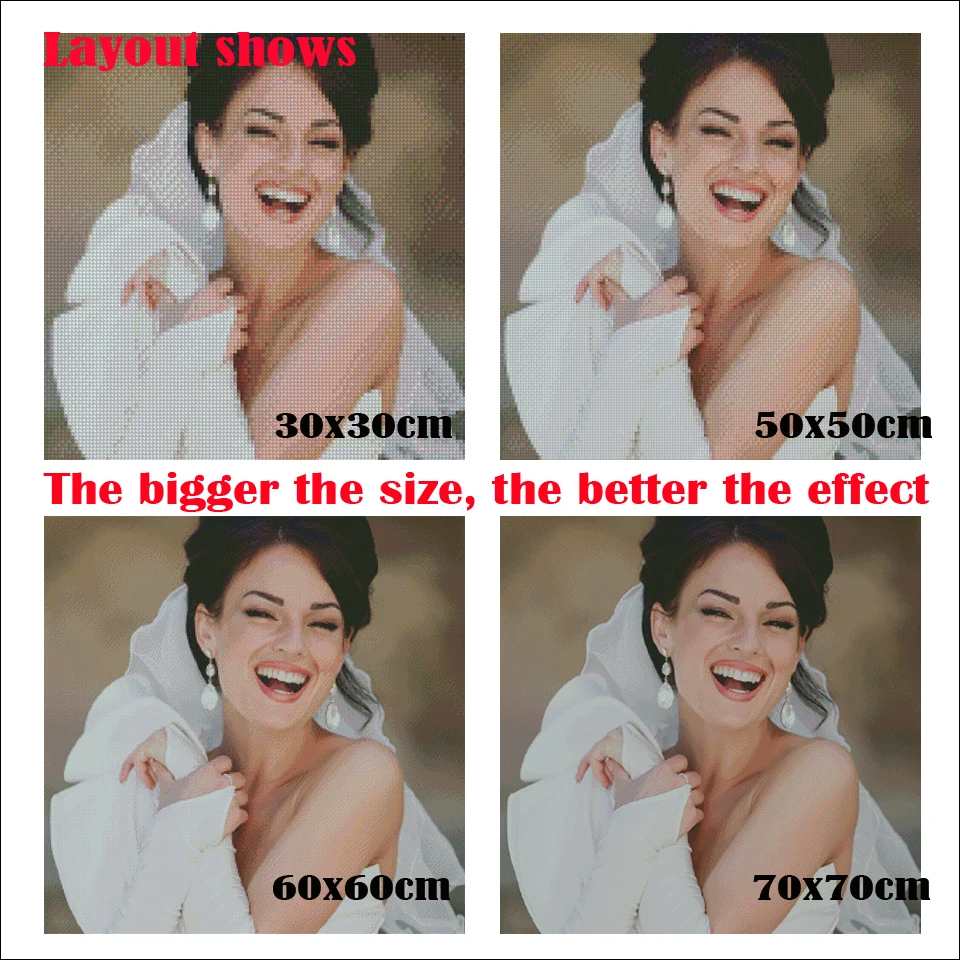 Fiori di orchidea di grandi dimensioni Pittura piena di diamanti Mosaico Diamante Arte Ricamo Vendita Kit punto croce Artigianato fai da te Decorazioni per la casa 5