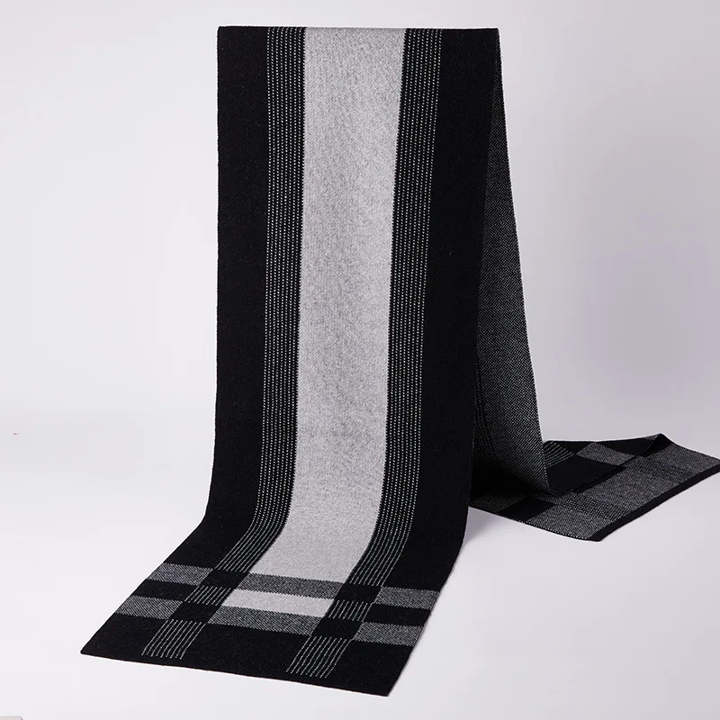 Moda Adulti Coperta Sciarpa morbida Cashmere Sciarpa di lana da uomo Autunno Inverno Sciarpa a quadri Calda cashmere 8J1 1