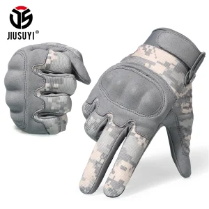 Guanti tattici touch screen mimetico ACU Sport Combattimento Airsoft Paintball Tiro Caccia Antiscivolo Proteggi guanto a dita intere 1