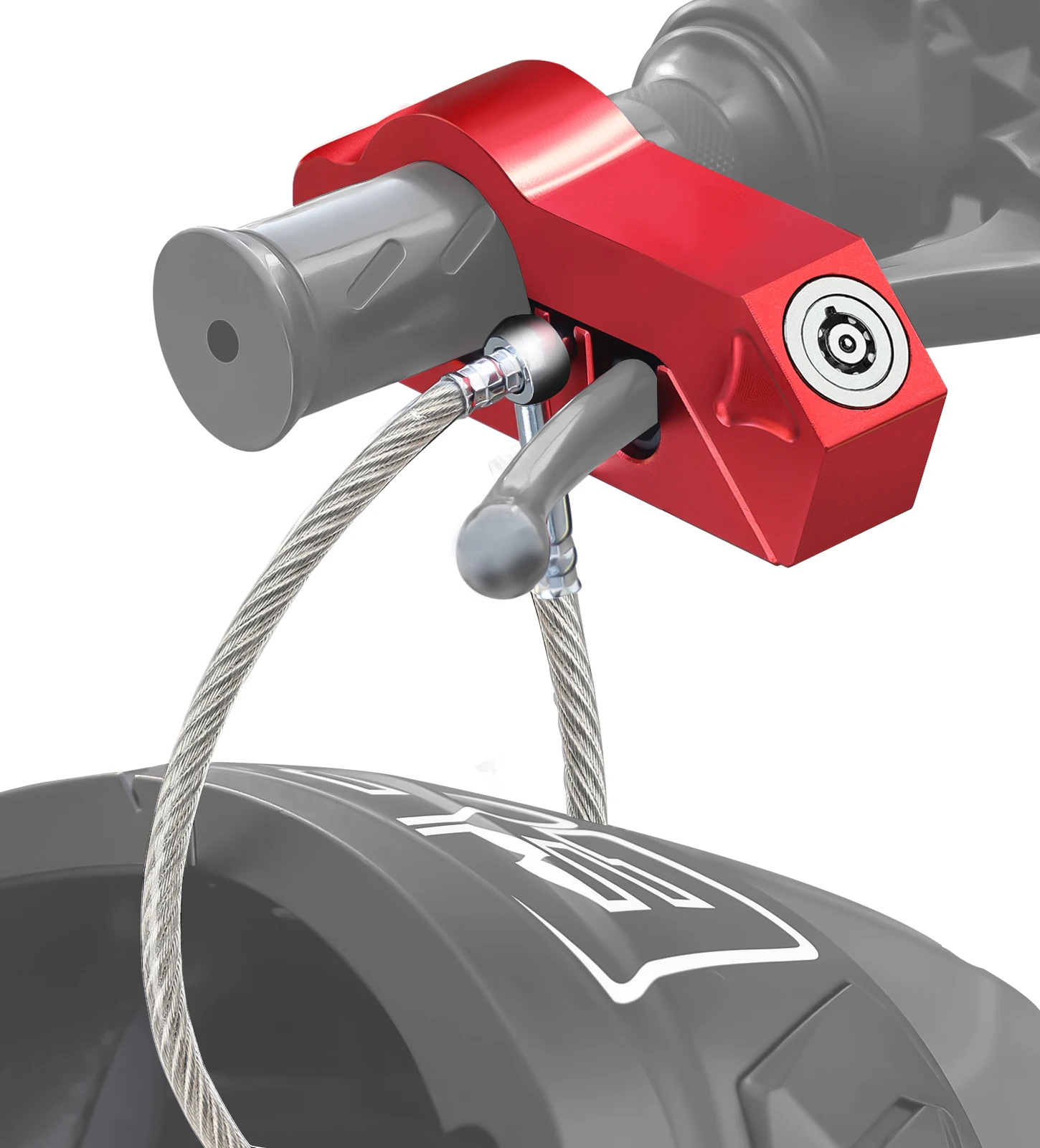 Blocco manubrio moto Blocco casco moto Blocco freno Blocco impugnatura antifurto Combo attrezzatura di sicurezza per bicicletta regolabile 1